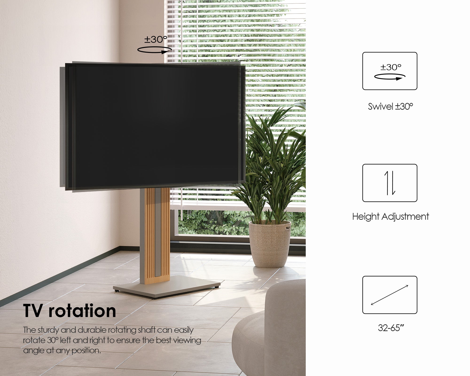 Zen FT65 TV Stand - High Type
