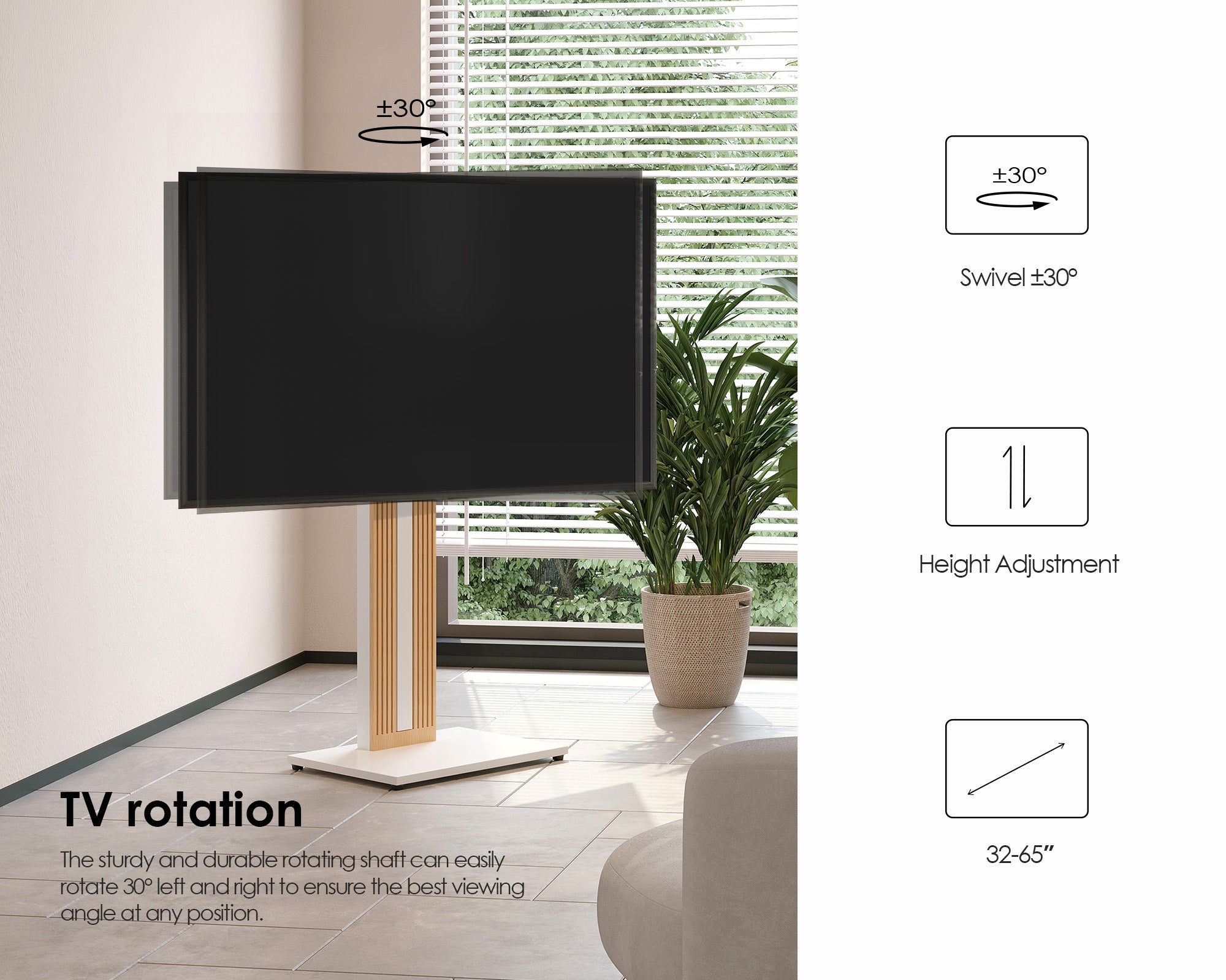 Zen FT65 TV Stand - High Type