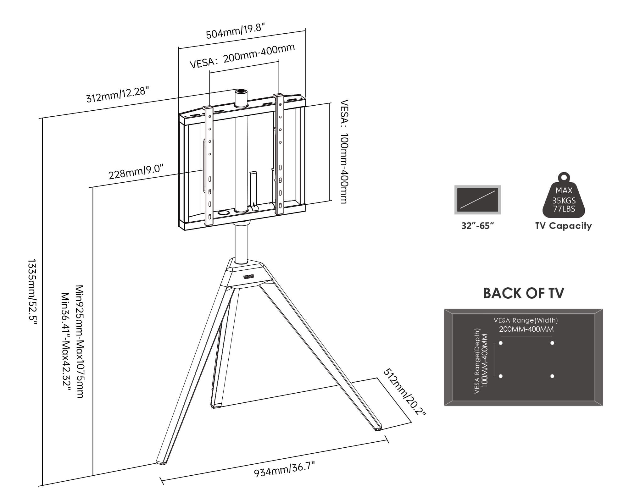 Picasso FT65 TV Stand